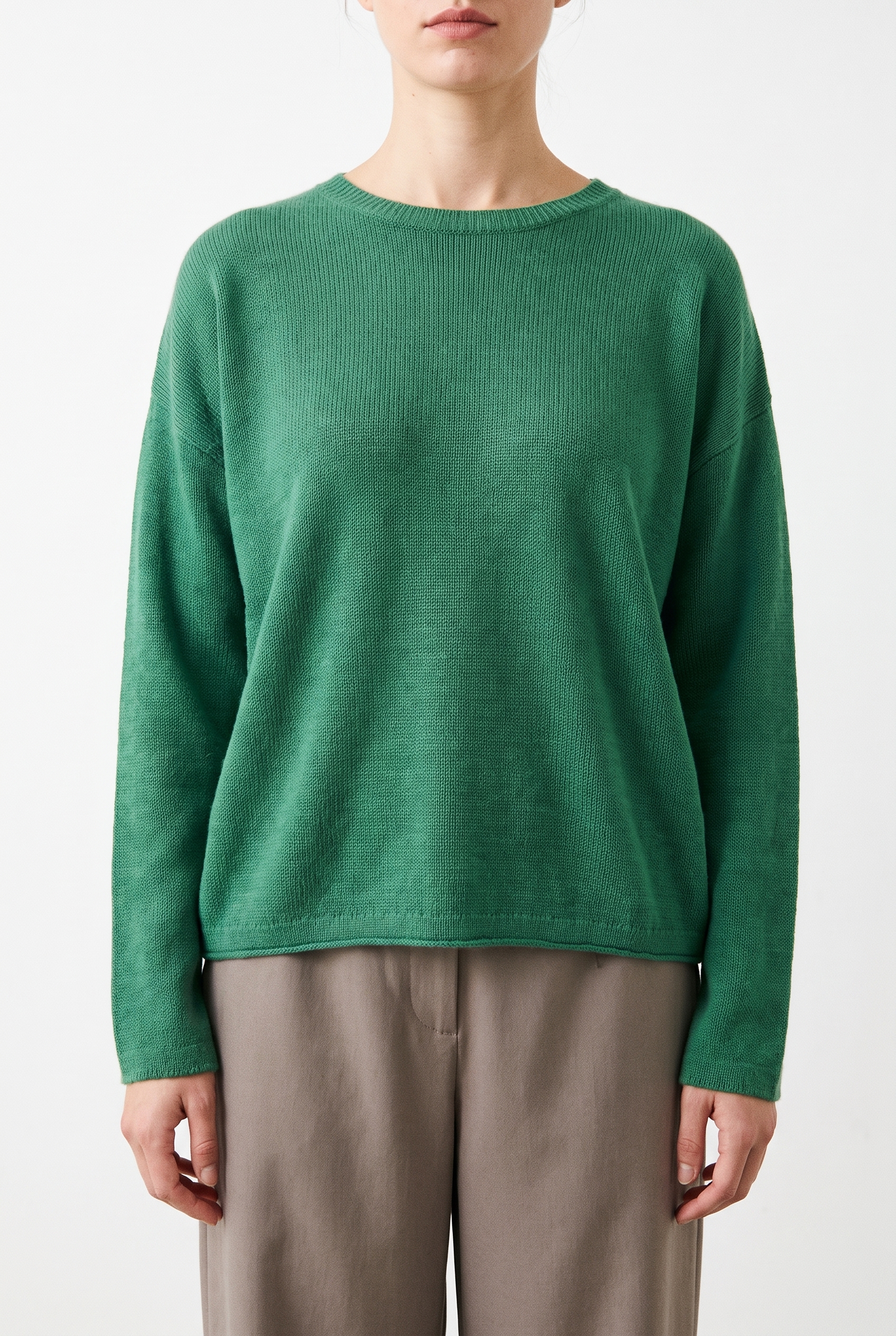 Pullover 6708 640MYRTLE Pure merino wool
