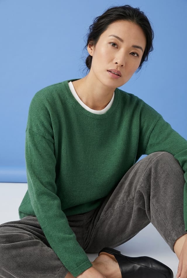 Pullover 6708 - Pure merino wool - 640MYRTLE - 10260710708