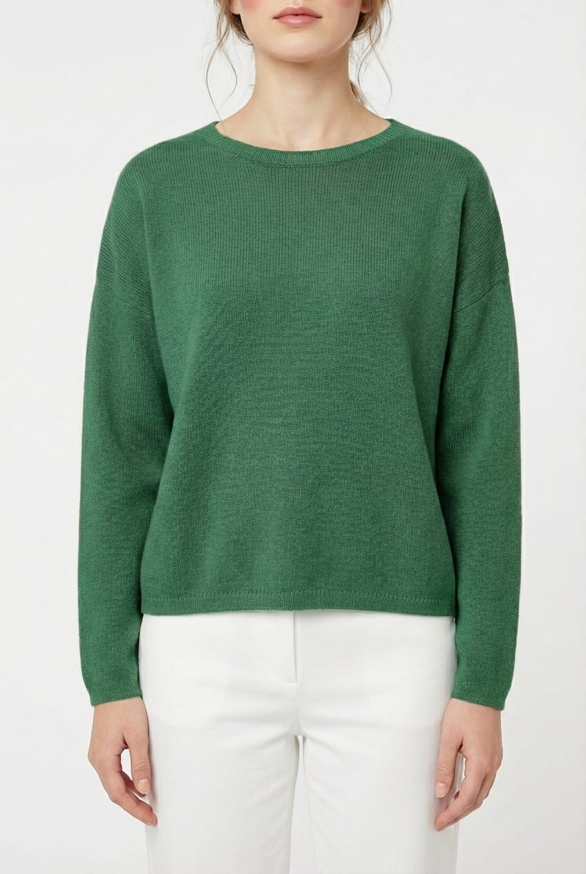 Pullover 6708 - Pure merino wool - 640MYRTLE - 10260710708