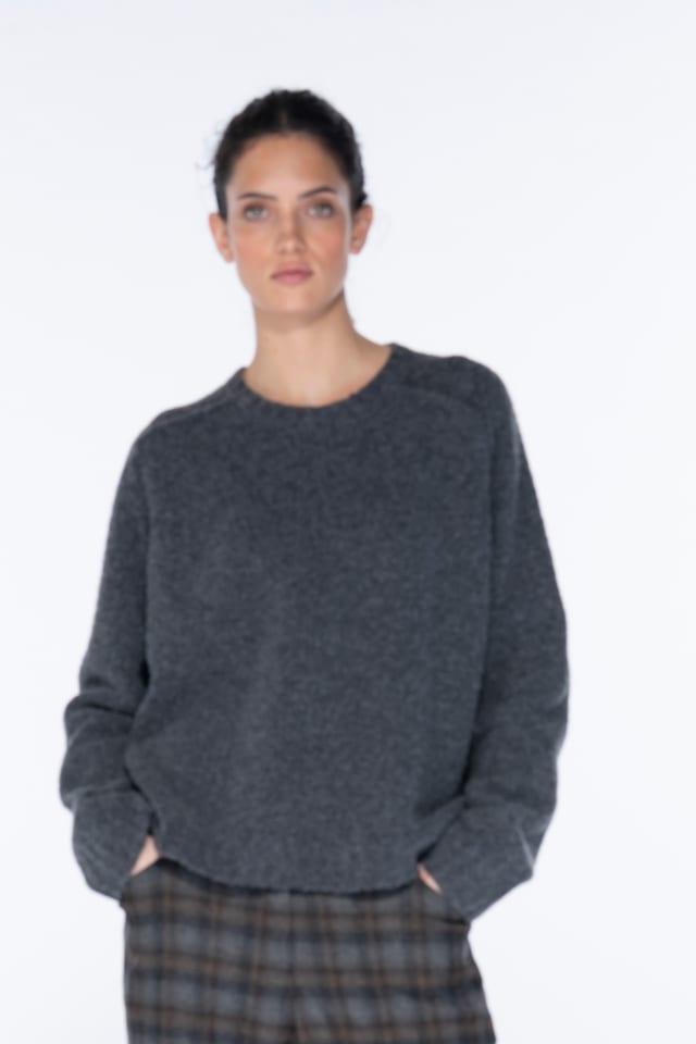 Pullover 6709 - Bouclé en mélange de mérinos et de coton - 980GRAPHITE - 10260710709