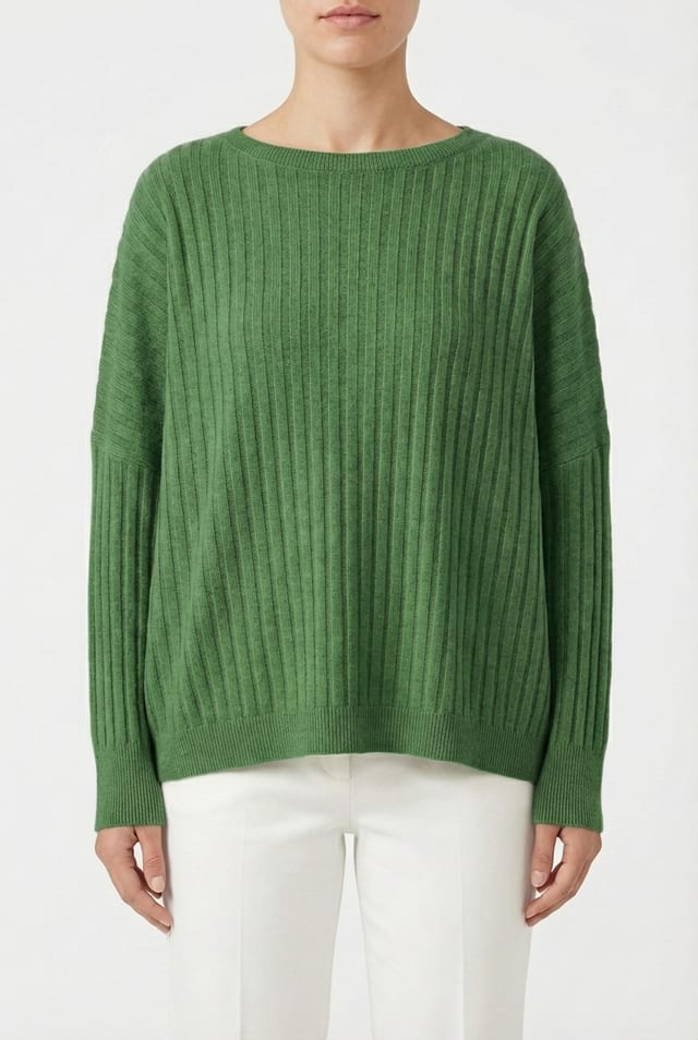 Pullover 6711 - pure laine mérinos - 660GREEN - 10260710711