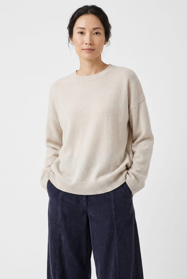 Pullover 6715 - 100% merino wool - 120ECRU - 10260710715