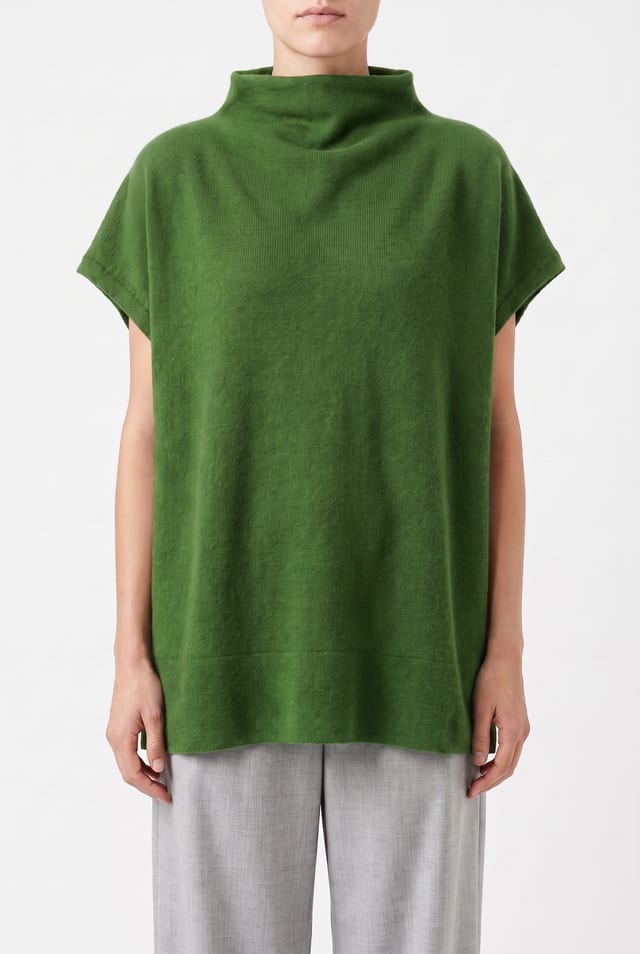 Pullover 6717 - 100% merino vlna - 660GREEN - 10260710717