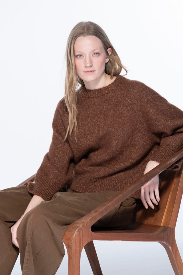 Pullover 6718 - Cotton alpaca blend - 860WOOD - 10260710718