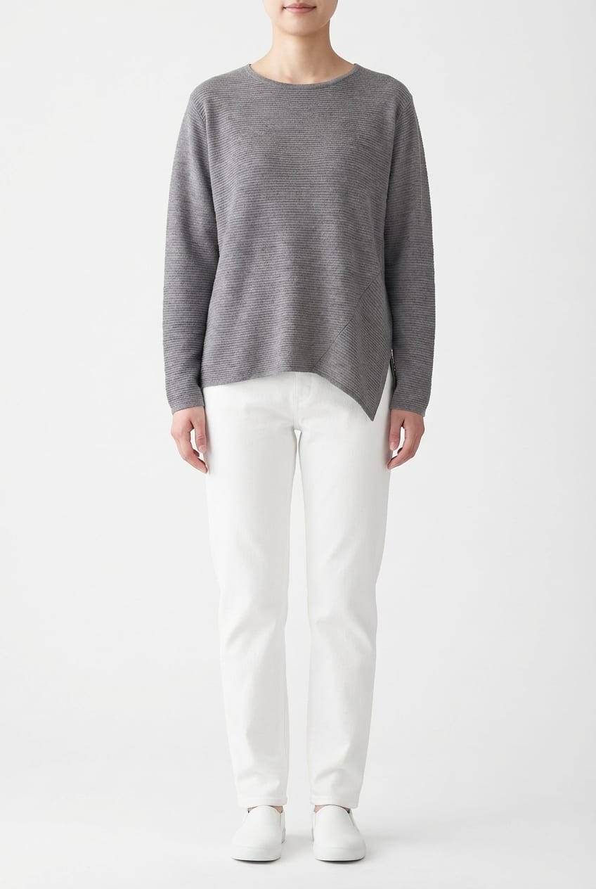 Pullover 6719 - Pure merino wool - 960CADMIUM - 10260710719