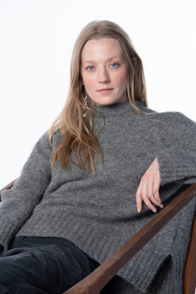 Pullover 6720 - Fluffy alpaca and virgin wool blend - 960CADMIUM - 10260710720