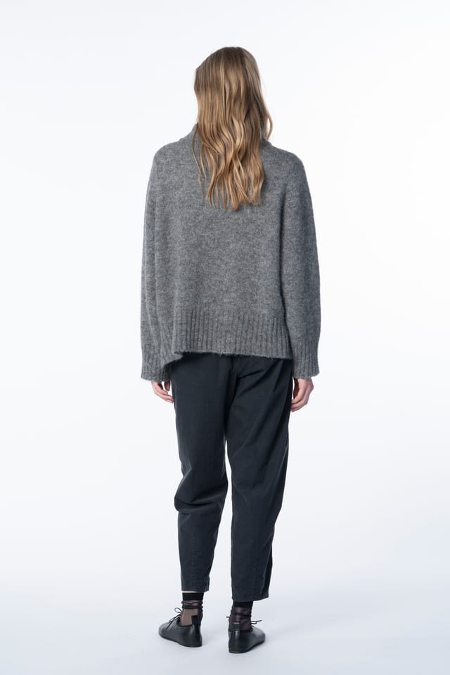 Pullover 6720 - Fluffy alpaca and virgin wool blend - 960CADMIUM - 10260710720