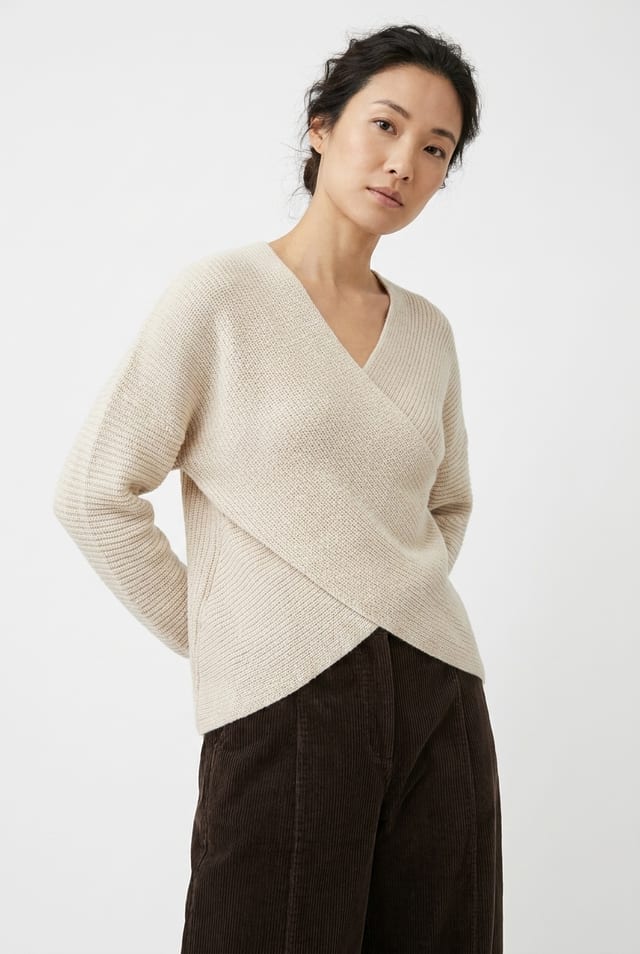 Pullover 6721 - Směs panenské vlny s buklé - 120ECRU - 10260710721