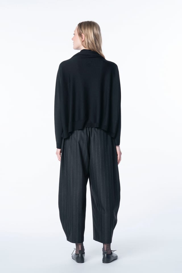 Pullover 6722 - Pure merino wool - 990BLACK - 10260710722