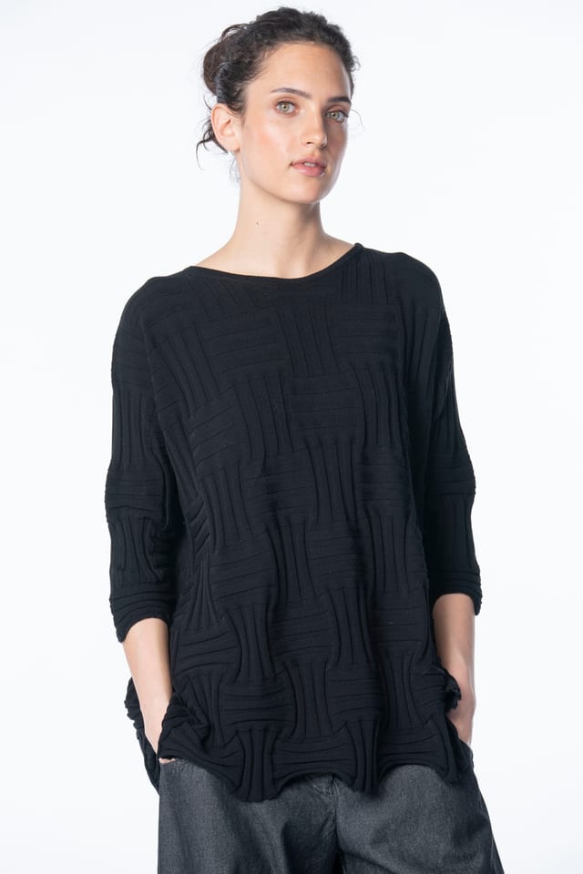 Pullover 6724 - Viscose blend - 990BLACK - 10260710724