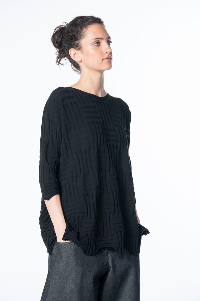 Pullover 6724 - Viscose blend - 990BLACK - 10260710724
