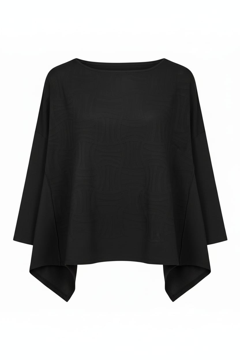 Pullover 6724 - Viscose blend - 990BLACK - 10260710724