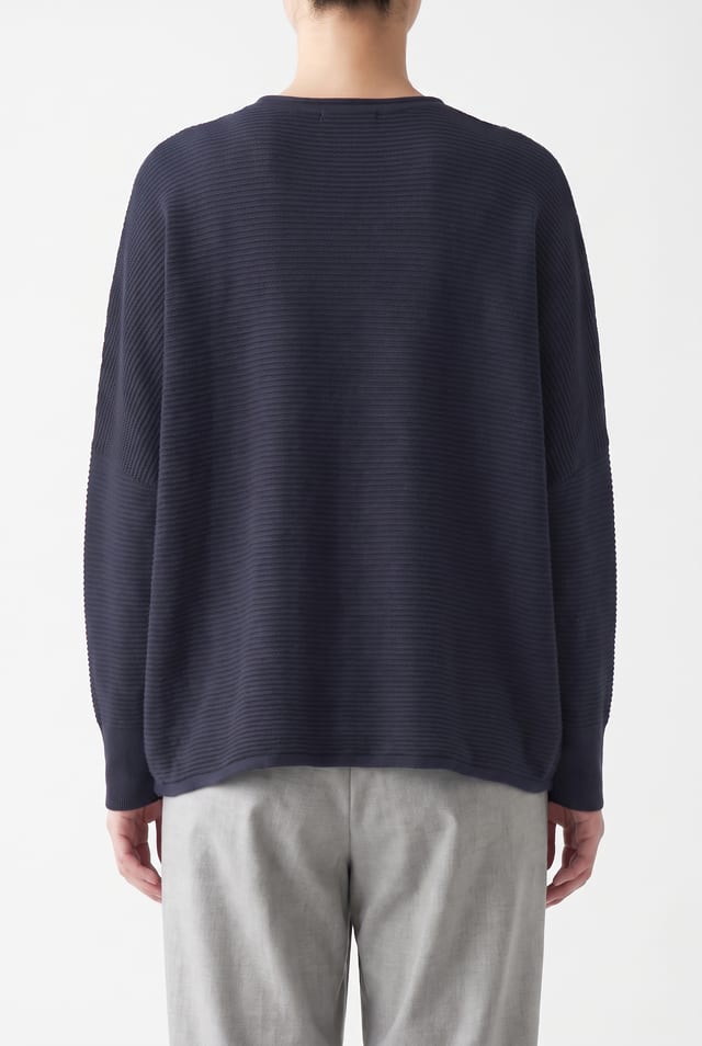 Pullover 6725 - Pure merino wool - 490NAVY - 10260710725