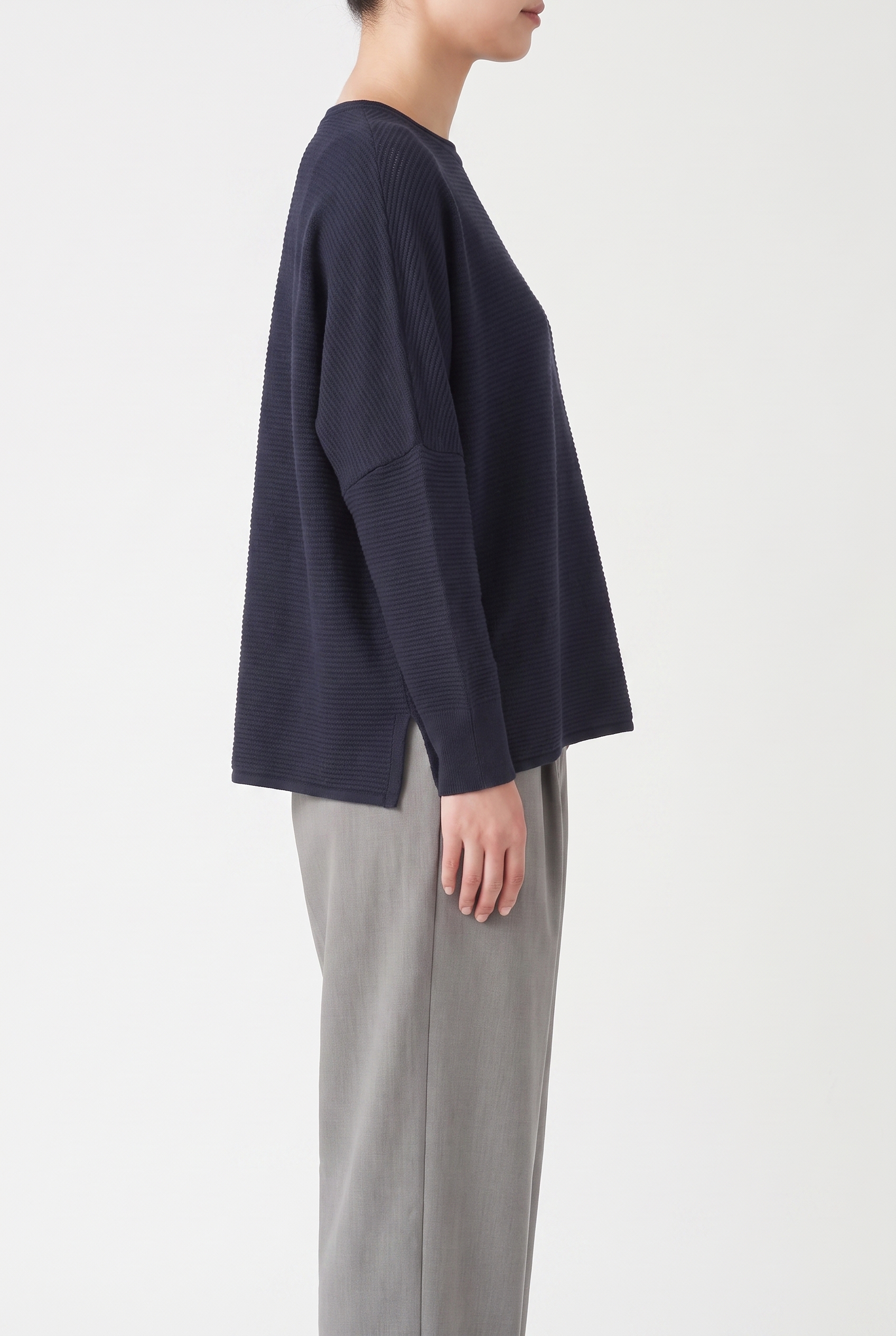Pullover 6725 Blue Pure merino wool