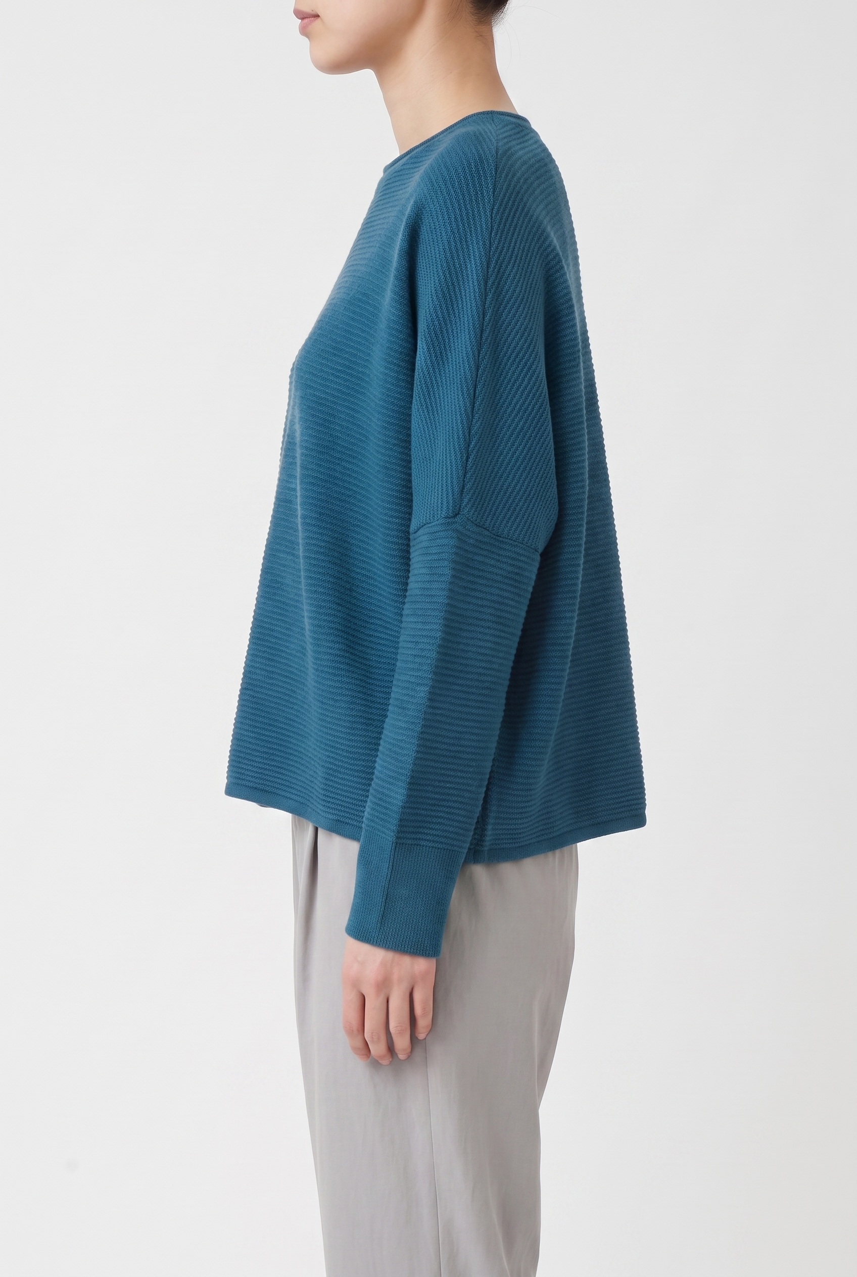 Pullover 6725 Turquoise Pure merino wool