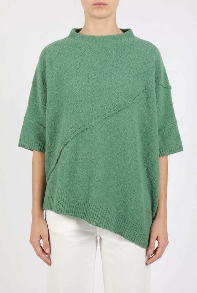 Pullover 6726 - Bouclé cotton blend - 640MYRTLE - 10260710726