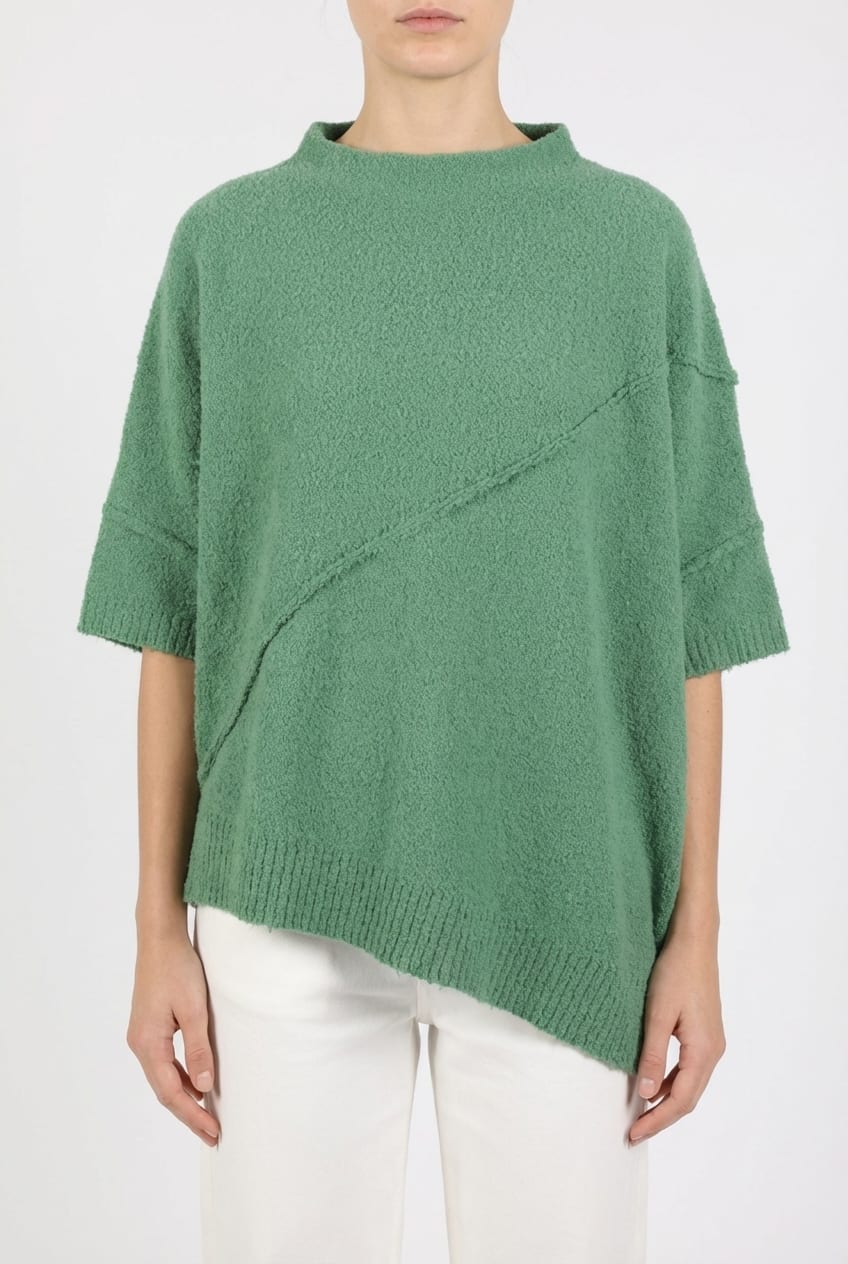Pullover 6726 - Bouclé cotton blend - 640MYRTLE - 10260710726