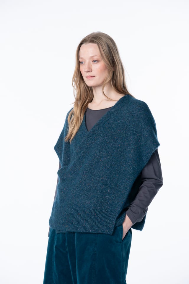 Slipover 6727 - Cotton alpaca blend - 580TEAL - 10260710727