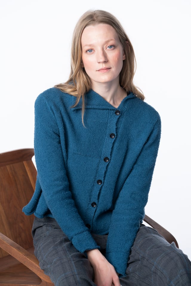 Veste 6740 - mélange de coton bouclé - 450LAKE - 10260710740