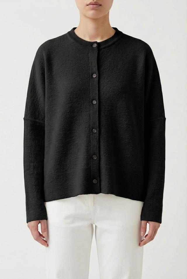 Jacket 6741 - 100% merino wool - 990BLACK - 10260710741