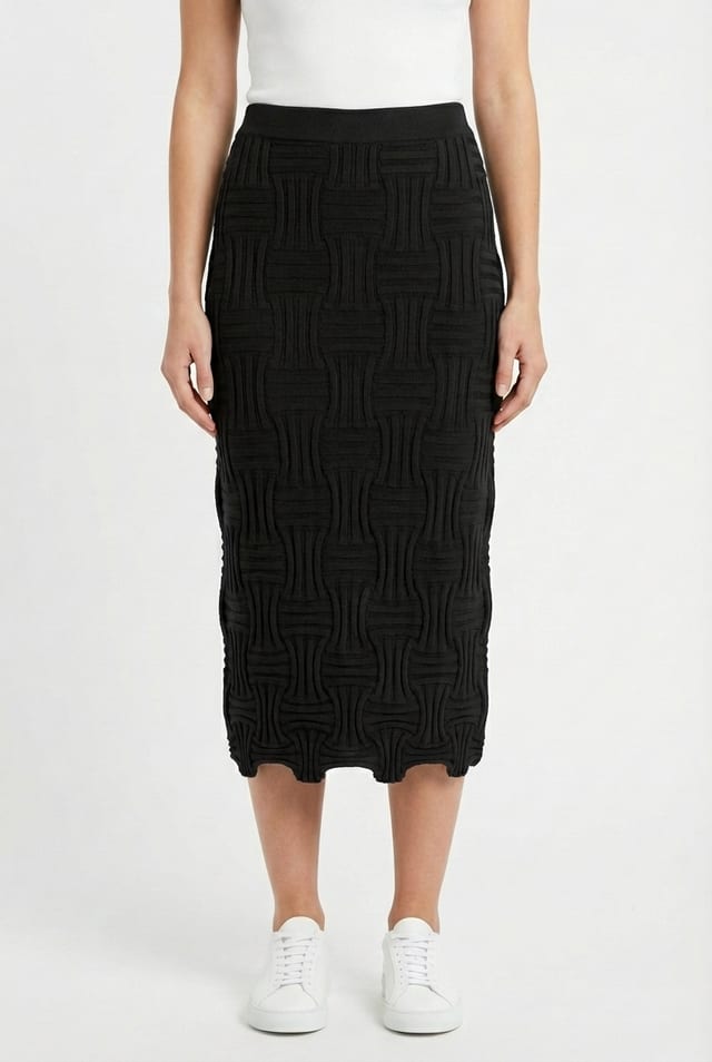 Skirt 6776 - Viscose blend - 990BLACK - 10260710776