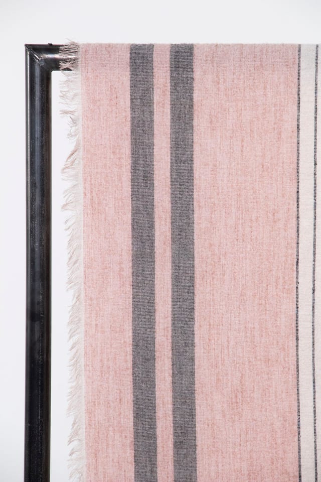 Scarf 6906 - Viscose-wool blend with slub yarns - 330QUARTZ - 10260710906