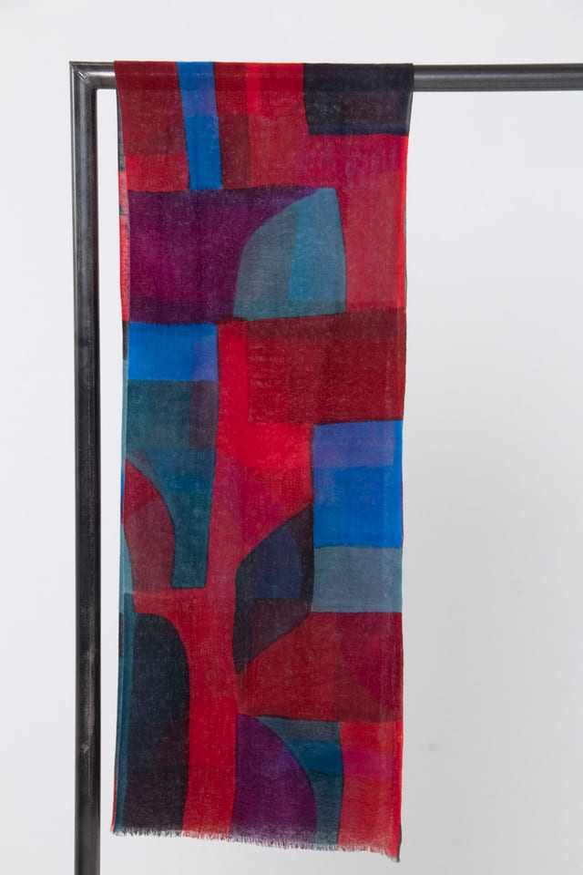 Scarf 6907 - Mulesing-free wool - 360SYRAH - 10260710907