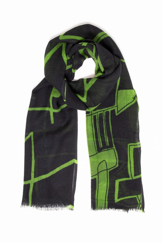 Foulard 6908 - Laine sans mulesing - 990BLACK - 10260710908