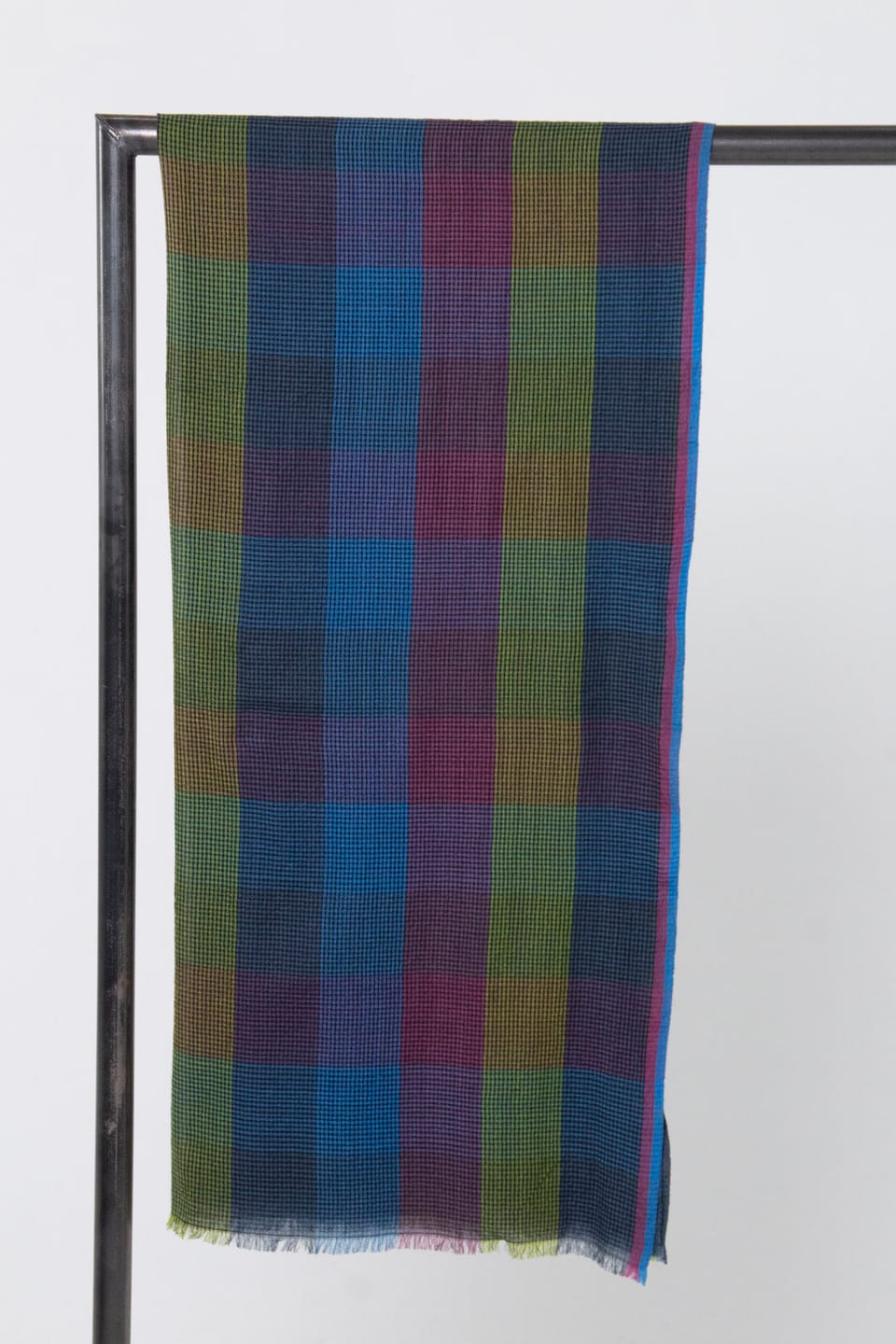 Scarf 6910 - Blend of wool and cotton - 450LAKE - 10260710910