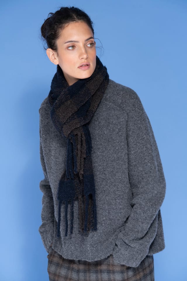 Sjaal 6913 - Alpacamix - 580TEAL - 10260710913