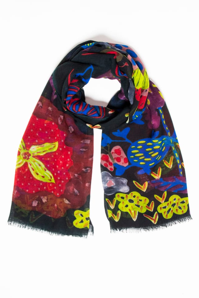 Foulard 6915 - pure laine - 580TEAL - 10260710915