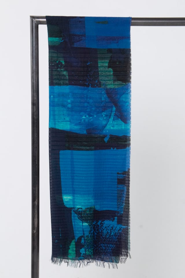 Foulard 6917 - Mélange de laine et de modal - 450LAKE - 10260710917